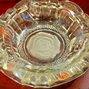 Vintage Colorful Crystal Ashtray by FNG Indonesia